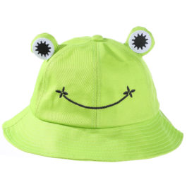 Child-Parents Frog Bucket Hat For Women Summer Autumn Plain Female