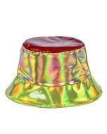 shiny bucket hat rasta colours sun hat rain hat festival wear 