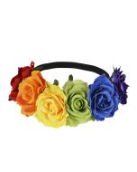 Rainbow GAy Pride Large Flower Crown LGBTQ+ Accessories