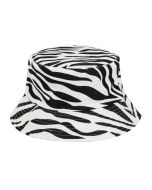 Foldable cotton zebra print bucket hat.  These sun hats can be folded to fit in your bag or pocket and make great rave hats and funky festival wear. Pretty little thing