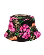 Foldable cotton Hawaiian print sun hat or bucket hat.  These sun hats can be folded to fit in you bag or pocket and make great rave hats or festival wear.