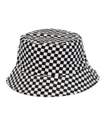 Children's bucket hat with checker board design.  Fashionable boys bucket hat.   Comfortable children's cotton sun hat. Pretty little thing.