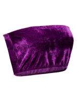 Purple Velvet Boob Tube Strapless Top.  This 70's purple velvet boob tube makes great festival wear for your funky festival outfit.   Pretty little thing.  Purple velvet festival top.