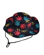 Rasta Ganja Print Fisherman Hat Festival Hat