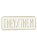 They / Them Pronoun Badge LGBTQ+ Badges and Acessories