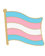 Transgender Pride Flag Shaped Badge LGBTQ+ Badges