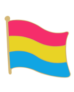 Pasexual Pride Flag Badge.  LGBTQ+ Badges and Accessories.