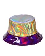 shiny bucket hat sun hat or rain hat. Ideal as fetival wear pretty little thing.