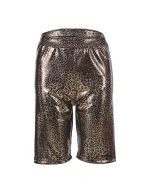 Shiny holographic leopard print cycling shorts.  These shiny metallic leopard print cycling shorts make great festival wear for your funky festival outfit  Pretty little thing.