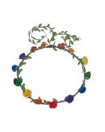 Rainbow Gay Pride Flower Headband LGBTQ+ Accessories