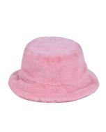 Warm fluffy bucket hat in pink.  These bucket hats are very fashionable and can be used all year round.  Great festival wear for your festival outfit.  Pretty little thing.