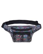 Shiny holographic snake print bum bag with adjustable strap and pockets.  These PU bumbags make great festival wear for your festival outfit  Pretty little thing.