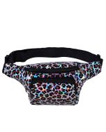 Silver holographic leopard print bum bag with adjustable strap and pockets.  These shiny leopard print bumbags make great festival wear for your festival outfit.  Pretty little thing.