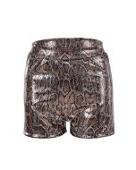 Shiny holographic snake print hot pants. The shiny snake print hot pants make great festival wear for your funky festival outfit.   pretty little thing.  