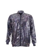 Shiny Holographic Zebra Print Bomber Jacket.  These shiny holographic zebra print bomber jackets make great festival wear for your funky festival outfit.   Pretty little thing