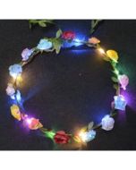 LED Light Up Gay Pride Flower Garland LGBTQ+ Accessories