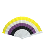 Non Binary Pride Hand Held LGBTQ+ Fan Gay Pride Essential