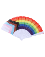 Progressive Pride Hand Held Fan LGBTQ+ Fans and Accessories