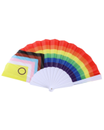 LGBTQ+ Rainbow Hand Held Fan Gay Pride Accessories