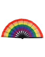 Extra LArge Cracking Fan 33cm Rainbow Pride Cracking Fan