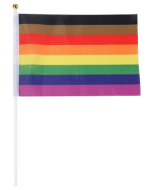 New Gay Pride Flag Hand Held Pride Flag  22 x 15cm