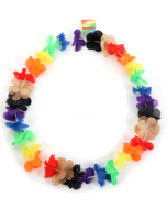 New 8 colour Gay Pride LGBTQ+ Hawaiian Leis for Gay Pride Festivals and parties.  Colours available include transgender pride Hawaiian leis, bisexual pride Hawaiian leis, lesban, non binary pride,  pansexual pride Hawaiian leis, and more.