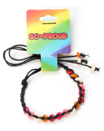 Lesbian Pride Ceramic Beaded Friendship Bracelet LGBTQ+