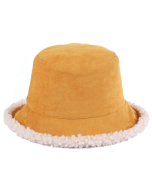 Mustard faux suede and sherpa lined reversible bucket hat.  A great festival hat for those cold festival evenings.  Also available tie dye, black and brown sherpa lined winter hats.