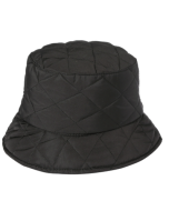 Black Quilted Bucket Hat Rave Hat Festival Hat Sun Hat