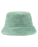 Green faux fur soft, warm and fluffy bucket hat or festival hat.  Nice warm festival hat for those chilli festival evenings.  Many colours of fluffy bucket hats available as well as matching bags