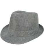 Festival trilby hat in grey.  These trilby hats make great festival hats.  Also available are black trilby hats and straw festival trilby hats and ganja leaf print trilby hats too.