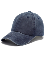 Dark Blue Stonewash Baseball Cap 