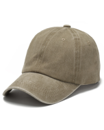 Green stone washed baseball cap