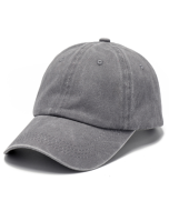 Grey Stone Wash Baseball Cap