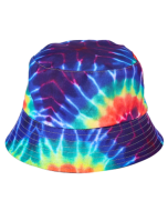 Blue Tie Dye Bucket Hat Festival Hat Rave Hat Sun Hat