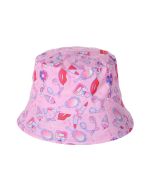 Lipstick Print Girls Sun Hat for Children.  Great Kids Sun Hats