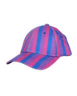 Bisexual Pride corduroy baseball cap, ideal for Gay Pride festivals or everyday use.  Also available rainbow pride, lesbian pride and transgender pride corduroy baseball caps.