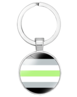 Agender Pride Keyring LGBTQ+ Keyrings and Accessories