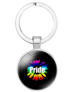 Black Gay Pride Keyring LGBTQ+ Keyrings and Accessories