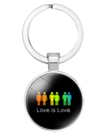 Love Is Love Gay Pride Keyring LGBTQ+ Accessories