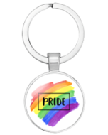 Gay Pride Keyring.  LGBTQ+ Keyrings and Accessories.