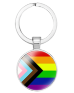 Progressive Pride Keyring LGBTQ+ Accessories