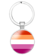 Lesbian Pride Keyring, LGBTQ+Keyrings and Accessories