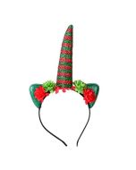 Christmas unicorn horn headband.  These unicorn head bands make a great festival wear accessory to you funky festival outfit.   Pretty little thing