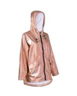 Gold holographic hooded raincoat festival jacket.  These shiny gold hooded raincoats are the ultimate festival jacket.   Pretty little thing in your gold hooded raincoat.