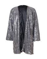 Sparkly silver sequin kimono.  This silver sequin kimono is perfect for your festival outfit.  Will fit up to size 12 - 14  Perfect festival outfit.  Silver sequin kimono. Pretty little thing.