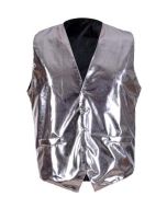 Silver Waistcoat festival wear.  These shiny silver waistcoats make great festival wear for your funky festival outfit Pretty little thing.