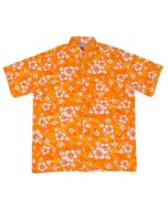 Retro yellow floral Hawaiian shirt with hibiscus flower.  These retro Hawaiian shirts make great festival wear and holiday wear Small to 3XL available.  Pretty little thing.