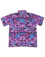 Retro Hawaiian shirt with in purple with blue flamingos.  These flamingo shirts make a great festival wear accessory to your funky festival outfit.  Sizes small to 4XL  Pretty little thing.