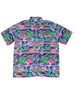 Retro Hawaiian shirt with green flamingos on pink.  These cool and comfortable classic retro Hawaiian shirts festival outfit. Sizes Small to 4XL, Pretty little thing.